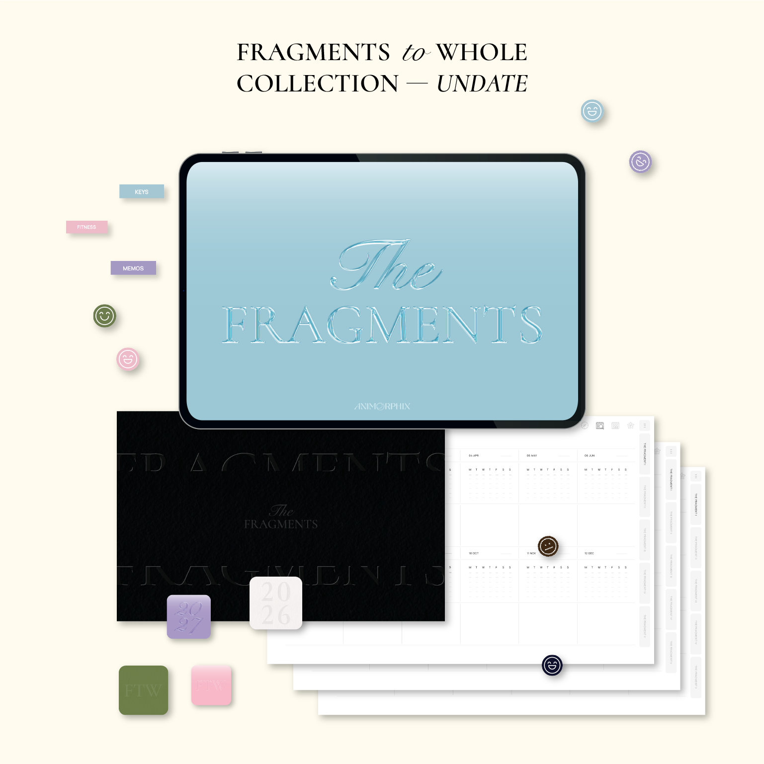 Fragments to Whole – Undated Digital Planner 
